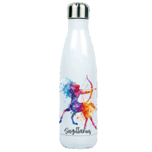 Designed Zodiac Stainless Vacuum Insulated Drinking Bottle 500ml - Sagittarius