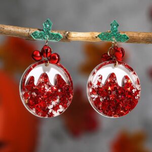 Christmas Earrings – Glitter Bell