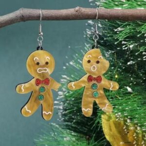 Christmas Earrings – Gingerbread Man