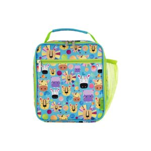 MW Kasey Rainbow Critters Insulated Children's Lunch Bag Blue