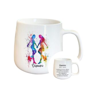 Designed Zodiac Ceramic Mug 315ml – Gemini
