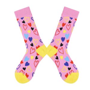 Paired Socks - Flying Hearts