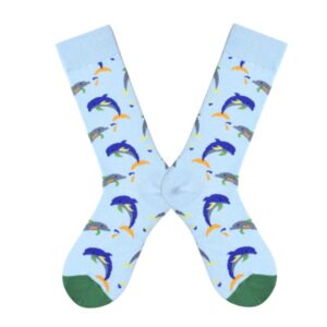 Paired Socks - Jumping Dolphines