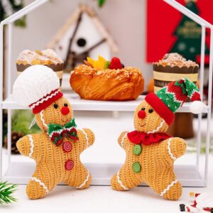 Knitted Gingerbread Plush Decor
