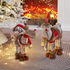 Standing Reindeer Plush Decor