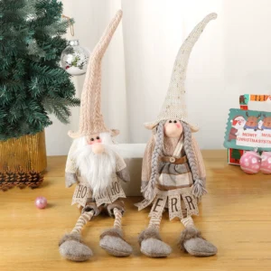 Gnome Sitting Long Leg Plush Decor